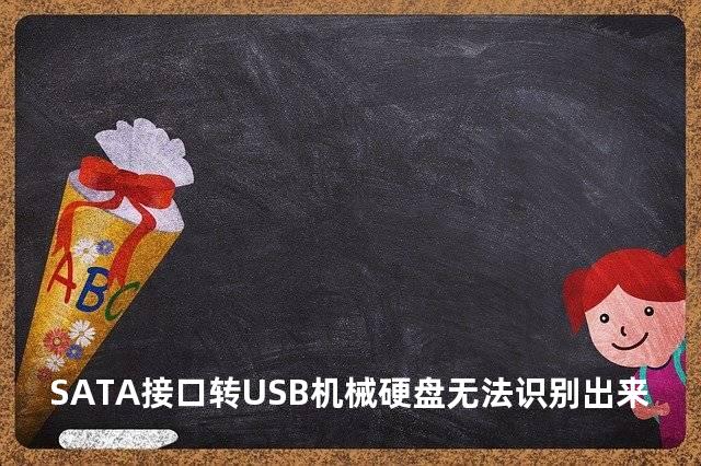 SATA接口转USB机械硬盘无法识别出来