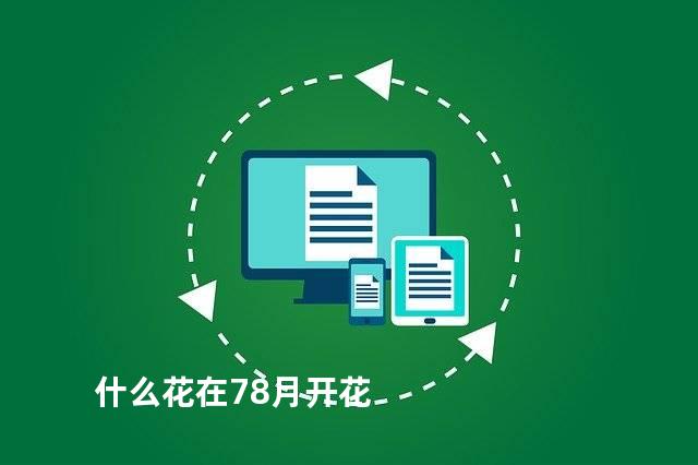 什么花在78月开花