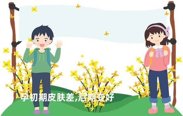 孕初期皮肤差,后期变好