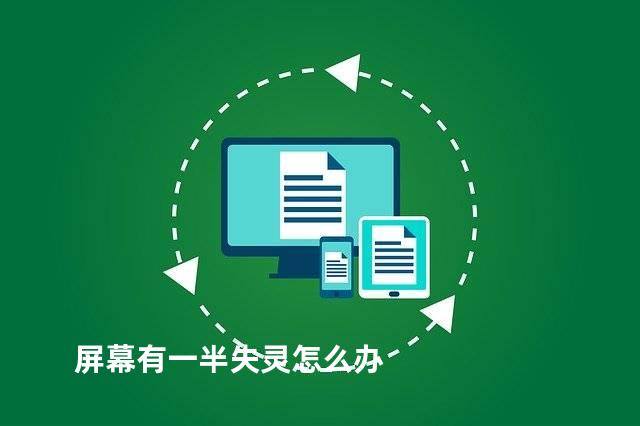 屏幕有一半失灵怎么办