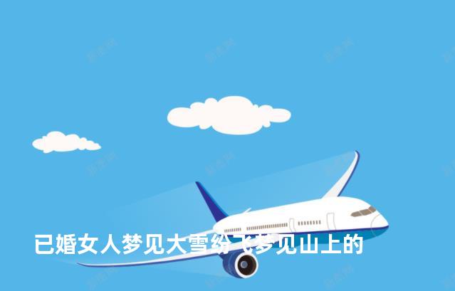 已婚女人梦见大雪纷飞梦见山上的