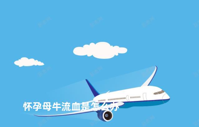 怀孕母牛流血是怎么办
