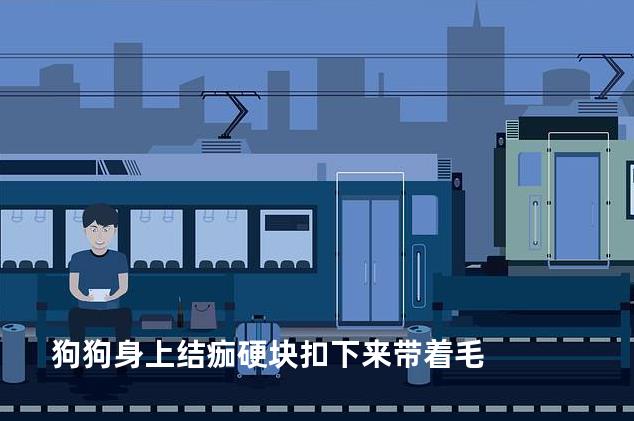 狗狗身上结痂硬块扣下来带着毛