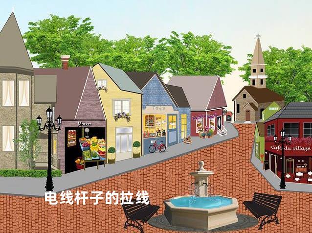 电线杆子的拉线