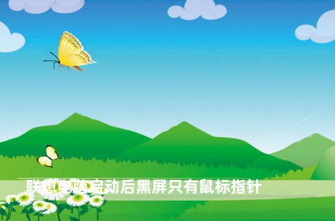 联想电脑启动后黑屏只有鼠标指针