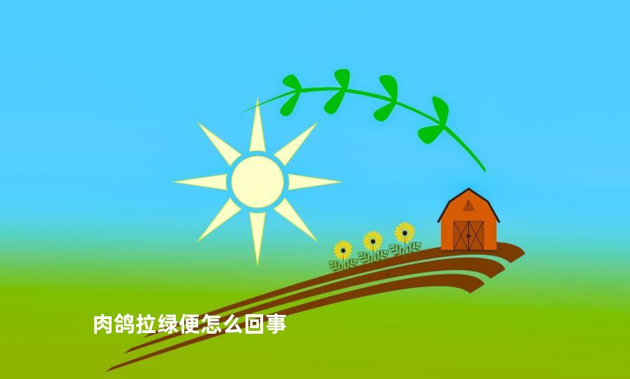 肉鸽拉绿便怎么回事