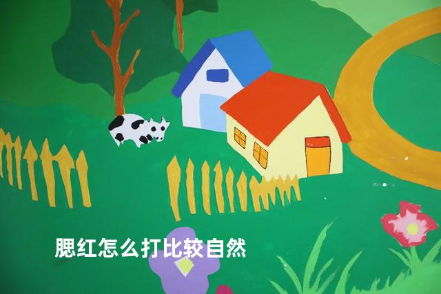 腮红怎么打比较自然