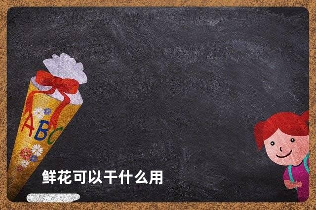 鲜花可以干什么用